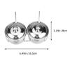 TEMKIN 2pcs Seasoning Box with Lid Spoon Metal Condiment Pot Jar for Kitchen Salt Pepper Sugar Spices Masala Dabba Jars view 4