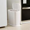 Trash Bin Sorting Trash Can Home Living Room Large Simple Waste Paper Covered Garbage Toilet Narrow Toilet Paper Basket Bedroom Trash Can (Color : A, Size : Small) view 4
