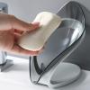 CENOE Leaf Soap Tray Creative Soap Rack Drain Toilet Drain No Punch Soap Shelf Soap Dispenser view 2