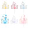 6Pcs Castle Cake Decorations - Princess Castle Birthday Cake Toppers and Decor for Girls Parties, Ideal for Birthday Celebrations and Baby Showers view 1