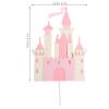 6Pcs Castle Cake Decorations - Princess Castle Birthday Cake Toppers and Decor for Girls Parties, Ideal for Birthday Celebrations and Baby Showers view 3