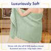Alusa Home Ultra Soft & Plush Viscose from Bamboo Bath Towels - 700 GSM Luxury Bath Towels - 6 Piece Set - Super Absorbent & Quick Drying (Eucalyptus Green) view 2