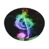 BONDIJ Round Stool Covers, Stretch Round Bar Stool Cushion, Soft Music Notes Chair Cover for Bar, Restaurant, Office view 1