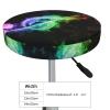 BONDIJ Round Stool Covers, Stretch Round Bar Stool Cushion, Soft Music Notes Chair Cover for Bar, Restaurant, Office view 4