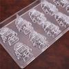 10 Cavities Robot Man Shape Polycarbonate Chocolate Mold Candy Maker Sugarcraft Molding Ice Cube Molds DIY Bakeware Accessories view 3