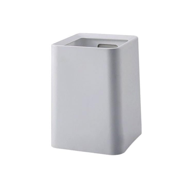 MACIUM Kitchen Garbage Can Trash Can Nordic Square Japanese-Style Creative Living Room Home Double-Layer Trash Can Bedroom Bathroom Waste Basket (Color : B, Size : Small)
