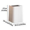 MACIUM Kitchen Garbage Can Trash Can Nordic Square Japanese-Style Creative Living Room Home Double-Layer Trash Can Bedroom Bathroom Waste Basket (Color : B, Size : Small) view 2