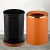 MACIUM Kitchen Garbage Can Trash Can Home Living Room Bedroom Toilet Bathroom Double-Layer Uncovered Simple Sanitary Bucket Bathroom Waste Basket (Color : E, Size : Small) view 3