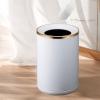 MACIUM Kitchen Garbage Can Trash Can Home Living Room Bedroom Toilet Bathroom Double-Layer Uncovered Simple Sanitary Bucket Bathroom Waste Basket (Color : E, Size : Small) view 4