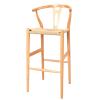 MACIUM Tall Bar Stools Modern Minimalist Bar Chair Front Desk Chair Commercial Chinese Style with Back Seat Office Chair High Bar Chair Barstools (Color : A) view 1