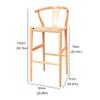 MACIUM Tall Bar Stools Modern Minimalist Bar Chair Front Desk Chair Commercial Chinese Style with Back Seat Office Chair High Bar Chair Barstools (Color : A) view 2