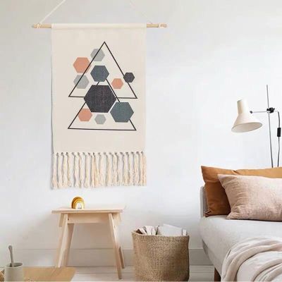 ASUPO Hand-woven Wall Hangings Tapestry Wall Fabric Hanging Paintings Meter Box Cover Hanging Cloth