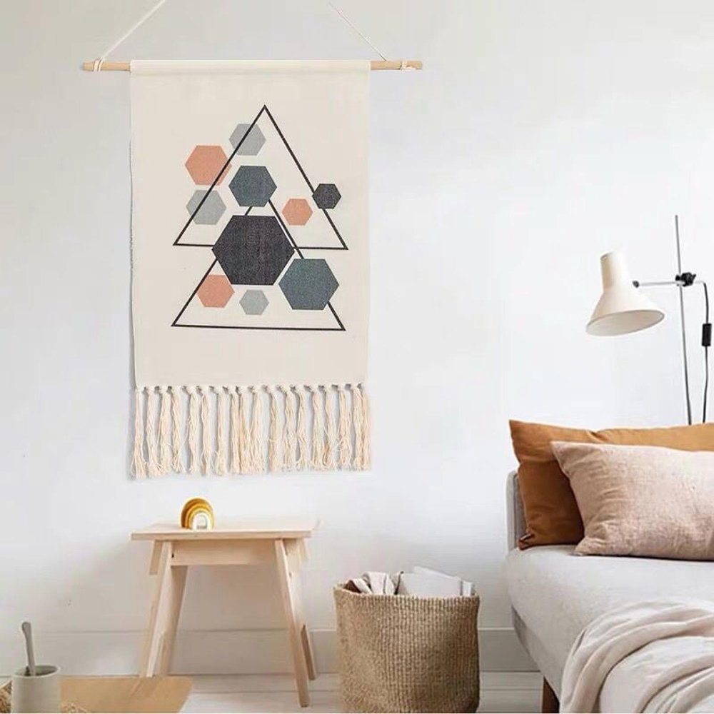 ASUPO Hand-woven Wall Hangings Tapestry Wall Fabric Hanging Paintings Meter Box Cover Hanging Cloth