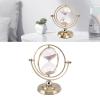 BEIJIALY Globe Hourglass Timer, 30/15 Minute Metal Frame Sand Timer Ornament Statue Sculpture Nordic Modern Home Office Table Decoration(M 25x18x3cm / 9.8x7.1x1.2in-30min) view 1