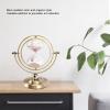 BEIJIALY Globe Hourglass Timer, 30/15 Minute Metal Frame Sand Timer Ornament Statue Sculpture Nordic Modern Home Office Table Decoration(M 25x18x3cm / 9.8x7.1x1.2in-30min) view 2