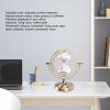 BEIJIALY Globe Hourglass Timer, 30/15 Minute Metal Frame Sand Timer Ornament Statue Sculpture Nordic Modern Home Office Table Decoration(M 25x18x3cm / 9.8x7.1x1.2in-30min) view 3