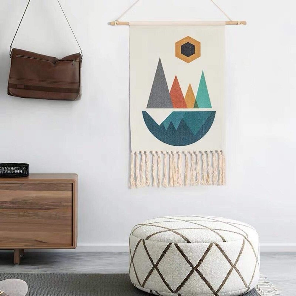 ASUPO Hand-woven Wall Hangings Tapestry Wall Fabric Hanging Paintings Meter Box Cover Hanging Cloth