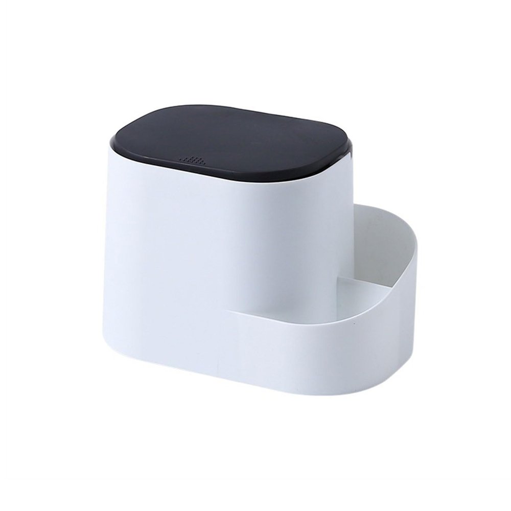 ARINAL Trash Bin Covered Office Storage Paper Basket Creative Desktop Trash Can Home Living Room Mini Press Trash Can Bedroom Trash Can (Color : D, Size : Small)