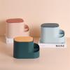 ARINAL Trash Bin Covered Office Storage Paper Basket Creative Desktop Trash Can Home Living Room Mini Press Trash Can Bedroom Trash Can (Color : D, Size : Small) view 4