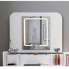 HSPLXYT Vanity Desk with LED Lighted Mirror,Makeup Vanity with Large Lighted Mirror,Vanity Table Makeup Vanity with 1 Drawers and 1 Cabinets,Pink (Size : 100cm) view 2