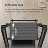 FairUo Small Step Stool for Kitchen,Bathroom, Adults Seniors Folding Heavy Duty Mini Ladder with Wide Rungs/Black/4 Step view 4