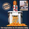 2 in 1 Electric Vegetable Dicer and Slicer Machine Commercial 200W Vegetable Chopper Dicer Shredder Electric Onion Dicer Electric Fruit Dicer Chopper with 6/8/10/12/15mm Blades view 2