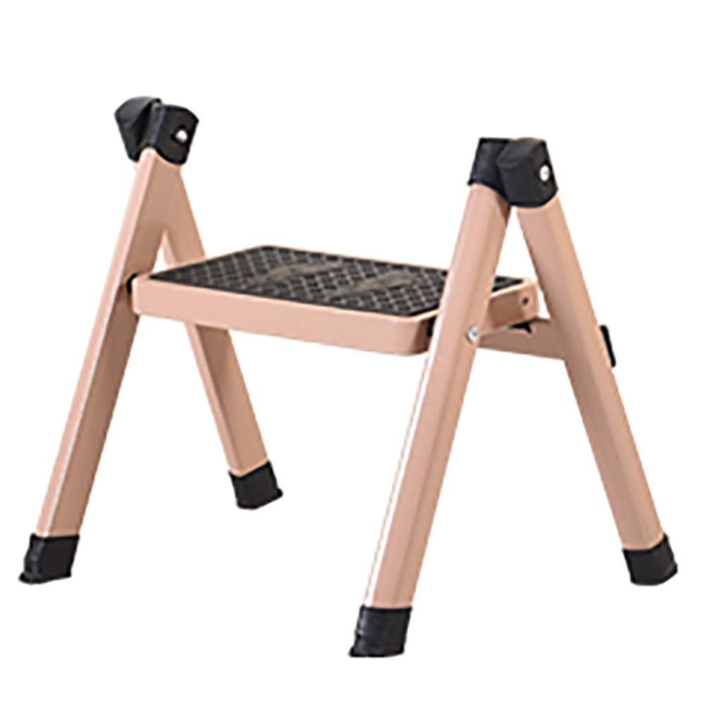 FairUo Foldable Step Stool for Potty Training, Small Ladder for Bathroom Bedroom Kitchen/Pink