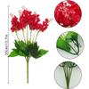 NURCIX Simulation Flowers Hyacinth Wheat Flowers Wisteria Flowers Wholesale Restaurant partition Flower Arrangement Wedding Decoration Juan Bouquet (Rose - Hyacinth) view 3