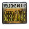 Hangtime Metal Embossed Sign 12"x17" Funny Garage Wall Decor Man Cave (Welcome To The Beer Cave) view 1