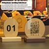 LSMKKA 10 PC Acrylic Table Number Holder, Stable Round Numbers Sign Visible Gold Placards Rack/Stands for Party Weddings Resturants Cafes, 10-20 30-40 80-90 90-100 Labels (Color : 10-20, Size : 10 view 2