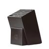 Hometown Black Universal Knife Block, Ebony Stained Red Oak with 12 Slots (Ebony Stained Red Oak) view 1