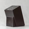 Hometown Black Universal Knife Block, Ebony Stained Red Oak with 12 Slots (Ebony Stained Red Oak) view 2