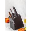 Hometown Black Universal Knife Block, Ebony Stained Red Oak with 12 Slots (Ebony Stained Red Oak) view 3