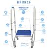 Platinum Health Bed Step 2.0 Voted #1. Adjustable Height Step Stool/Motion Activated Light. Portable Medical Step Stool for Easy Bed Entry/exit. Double Handle for Extra Safety. 600lb Capacity. view 2