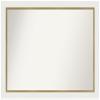 Amanti Art White Bathroom Mirror for Over Sink, 36x49 Custom Made Eva White Gold Rectangle Vanity Mirror, Oversize Modern Wood Frame, Hangs Horizonally and Vertically, Wall Decor view 1