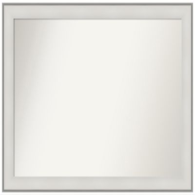 Amanti Art White Bathroom Mirror for Over Sink, 34x47 Custom Made Imperial White Rectangle Vanity Mirror, Oversize Traditional Wood Frame, Hangs Horizonally and Vertically, Wall Decor