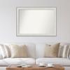 Amanti Art White Bathroom Mirror for Over Sink, 34x47 Custom Made Imperial White Rectangle Vanity Mirror, Oversize Traditional Wood Frame, Hangs Horizonally and Vertically, Wall Decor view 4
