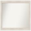 Amanti Art White Bathroom Mirror for Over Sink, 33x51 Custom Made Hardwood White Wash Rectangle Vanity Mirror, Oversize Country Rustic Wood Frame, Hangs Horizonally and Vertically, Wall Decor view 1