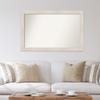 Amanti Art White Bathroom Mirror for Over Sink, 33x51 Custom Made Hardwood White Wash Rectangle Vanity Mirror, Oversize Country Rustic Wood Frame, Hangs Horizonally and Vertically, Wall Decor view 4
