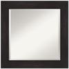 Amanti Art Brown Bathroom Mirror for Over Sink, 26x26 Furniture Espresso Square Vanity Mirror, Medium Casual Frame, Hangs Horizonally and Vertically, Bathroom Wall Decor, Beveled Edge view 1