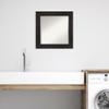 Amanti Art Brown Bathroom Mirror for Over Sink, 26x26 Furniture Espresso Square Vanity Mirror, Medium Casual Frame, Hangs Horizonally and Vertically, Bathroom Wall Decor, Beveled Edge view 4