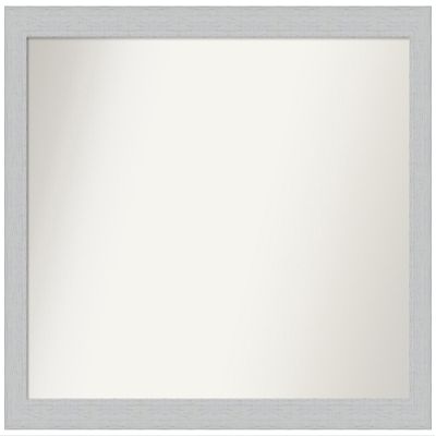 Amanti Art White Bathroom Mirror for Over Sink, 34x48 Custom Made Shiplap White Rectangle Vanity Mirror, Oversize Cottage Wood Frame, Hangs Horizonally and Vertically, Wall Decor