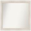 Amanti Art White Bathroom Mirror for Over Sink, 34x41 Custom Made Hardwood White Wash Rectangle Vanity Mirror, X-Large Country Rustic Wood Frame, Hangs Horizonally and Vertically, Wall Decor view 1