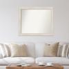 Amanti Art White Bathroom Mirror for Over Sink, 34x41 Custom Made Hardwood White Wash Rectangle Vanity Mirror, X-Large Country Rustic Wood Frame, Hangs Horizonally and Vertically, Wall Decor view 4