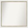 Amanti Art White Bathroom Mirror for Over Sink, 33x47 Custom Made Eva White Gold Narrow Rectangle Vanity Mirror, Oversize Modern Wood Frame, Hangs Horizonally and Vertically, Wall Decor view 1