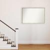 Amanti Art White Bathroom Mirror for Over Sink, 33x47 Custom Made Eva White Gold Narrow Rectangle Vanity Mirror, Oversize Modern Wood Frame, Hangs Horizonally and Vertically, Wall Decor view 4