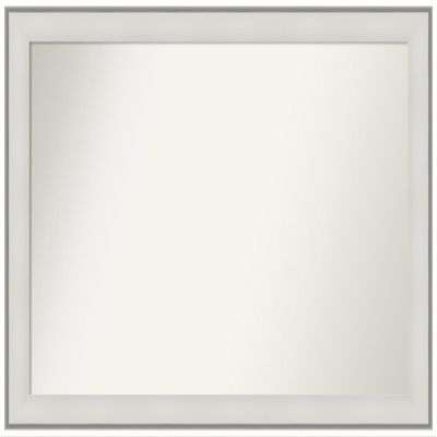 Amanti Art White Bathroom Mirror for Over Sink, 34x49 Custom Made Imperial White Rectangle Vanity Mirror, Oversize Traditional Wood Frame, Hangs Horizonally and Vertically, Wall Decor