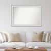 Amanti Art White Bathroom Mirror for Over Sink, 34x49 Custom Made Imperial White Rectangle Vanity Mirror, Oversize Traditional Wood Frame, Hangs Horizonally and Vertically, Wall Decor view 4