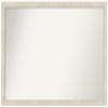 Amanti Art White Bathroom Mirror for Over Sink, 29x47 Custom Made Hardwood White Wash Narrow Rectangle Vanity Mirror, Oversize Country Rustic Wood Frame, Hangs Horizonally and Vertically, Wall Decor view 1