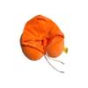 Global Citizen Travel Neck Pillow with Hood  Premium Memory Foam Airplane Pillow with Satin-Lined Hood for Privacy & Hair Protection, Plush U-Shape Support, Includes Carry Pouch (Sherbert Orange) view 4